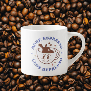 Xícara De Espresso Mais Café, Menos Depressão Sarcástico Divertido