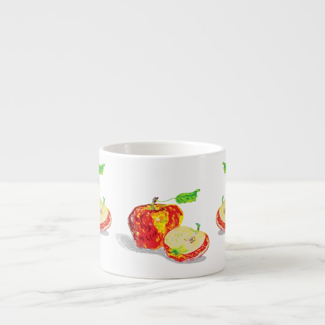 Xícara De Espresso Mangueiras Especiais: Maçãs (Frente)