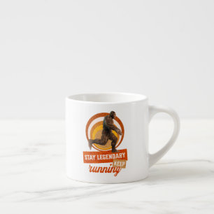 Xícara De Espresso Mantenha-Se Legendário, Continue Correndo Engraçad