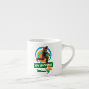 Xícara De Espresso Mantenha-Se Legendário, Continue Correndo Engraçad