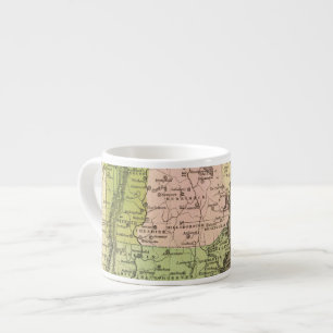 Xícara De Espresso Mapa oriental de Olney dos estados