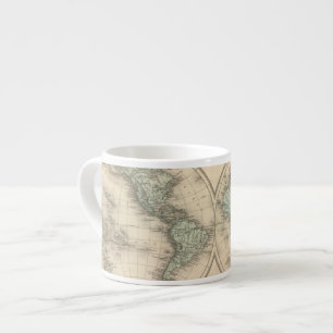 Xícara De Espresso Mapas do mundo
