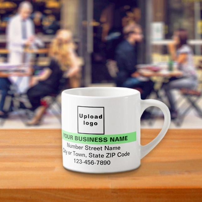 Xícara De Espresso Marca comercial com realce verde claro ativado (Criador carregado)