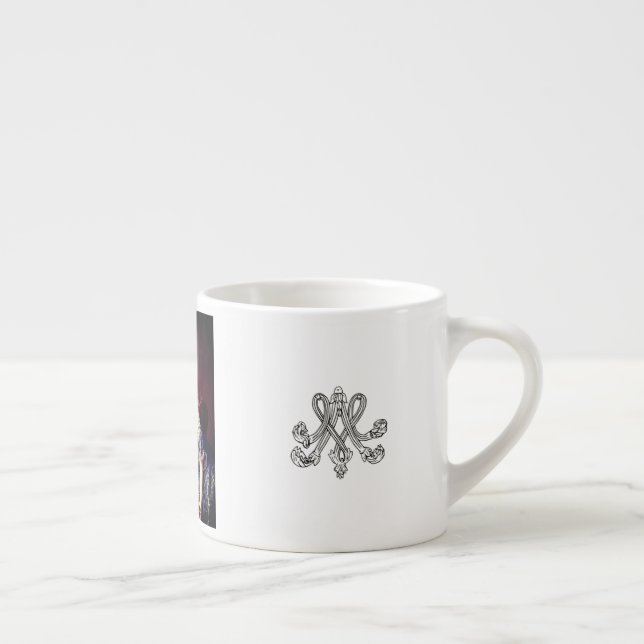 Xícara De Espresso Marie Antoinette Monogramm– Royal Monogram (Direita)