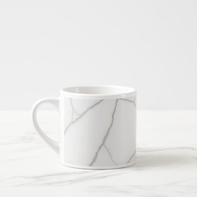 Xícara De Espresso Mármore Branco (Esquerda)