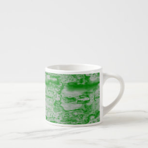 Xícara De Espresso Mármore verde-escuro e cinza