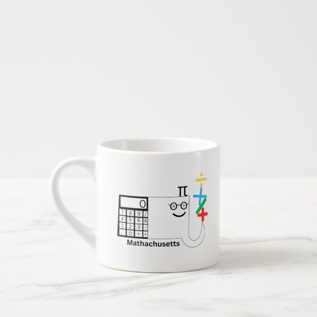 Xícara De Espresso Massachusetts MathMassachusetts Espresso Mug (Esquerda)