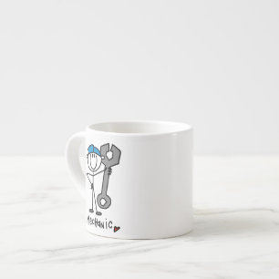 Xícara De Espresso Mecânico Com Figura de Pau de Chave Inglesa