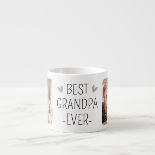Xícara De Espresso Melhor Avô do Mundo Moderno Minimalista Preto Foto