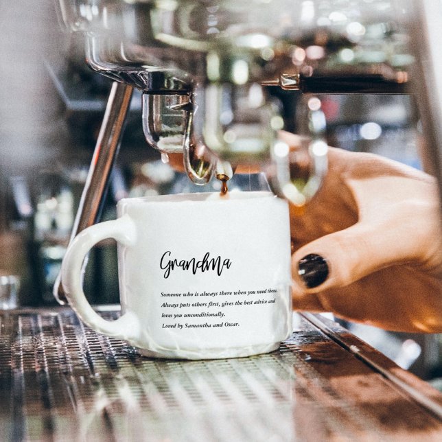 Xícara De Espresso Melhor Avó Simples Moderna Nunca Melhor Presente D (Criador carregado)