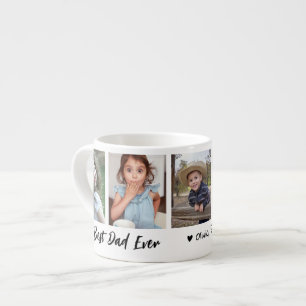 Xícara De Espresso Melhor Colagem de Fotografias do Pai 5 Personaliza