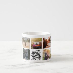 Xícara De Espresso Melhor Colagem de Fotos Personalizada da Mãe