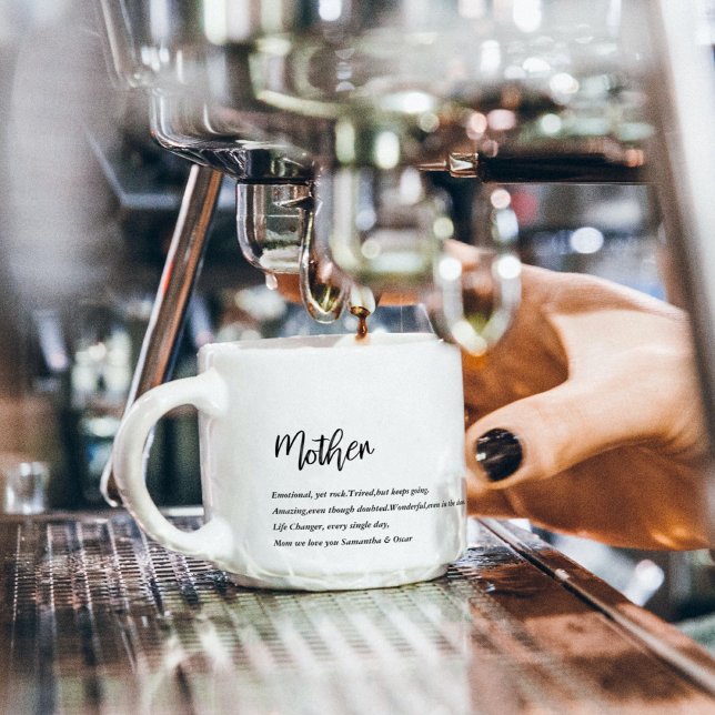 Xícara De Espresso Melhor Mãe Simples Moderna, Melhor Presente De Bel (Criador carregado)