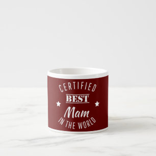 Xícara De Espresso Melhor Mamãe Certificada no Mundo Mamãe e