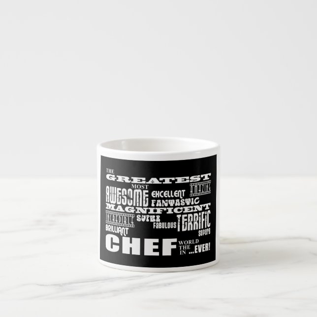 Xícara De Espresso Melhores Aniversários dos Chefs : Grande Chef (Frente)