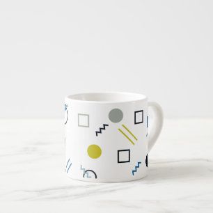 Xícara De Espresso Memphis, legal, moda, arte geométrica moderna
