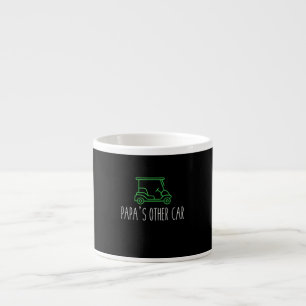 Xícara De Espresso Mens Papa Vovô Pai Golfe Fars Dia do Golfe Carrinh