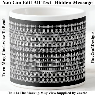 Xícara De Espresso Mensagem Oculta do Café Novidade Engraçada 111W