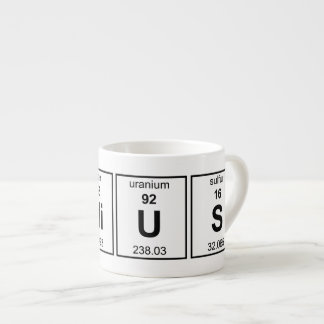 Xícara De Espresso Mesa periódica do gênio