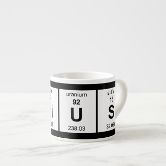 Xícara De Espresso Mesa periódica do gênio