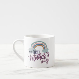 Xícara De Espresso Meu primeiro Dia de as mães