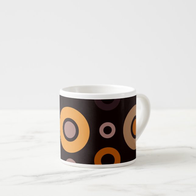 Xícara De Espresso Mid-Century Modern Fall Geometric   (Frente Esquerda)