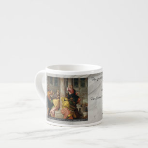 Xícara De Espresso Mistérios Gozosos do Rosário Item #5: Encontrar