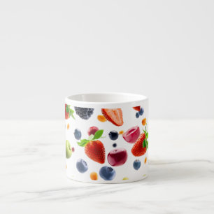 Xícara De Espresso Mistura de Frutas