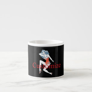 Xícara De Espresso Modelo Glamoroso Possuindo Thunder_Cove