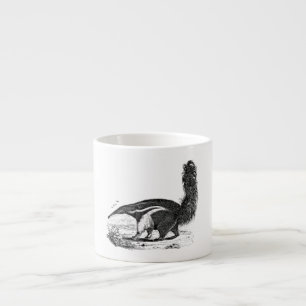 Xícara De Espresso Modelo retro do comedor da formiga do
