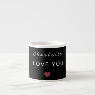 Xícara De Espresso Modern Personalized Valentine Espresso Mug