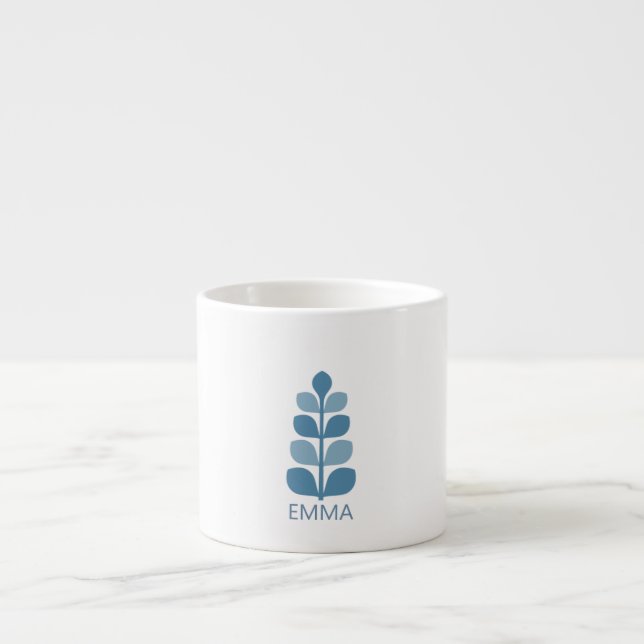 Xícara De Espresso Moderna Flor Kids Mug (Frente)