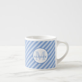 Xícara De Espresso Monograma de Mug Pequeno. Chá de fraldas Dom Idea.