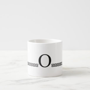 Xícara De Espresso Monograma grego