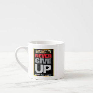 Xícara De Espresso Motivação Personalizada Nunca Desistir Nunca Renun