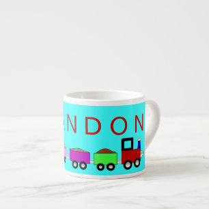 Xícara De Espresso Mug da Criança do Choo Choo Personalizado