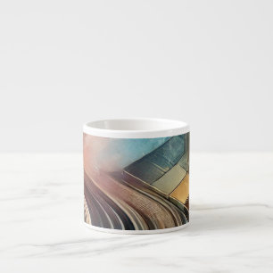 Xícara De Espresso Mug de Especialidade de Abstrato Moderno