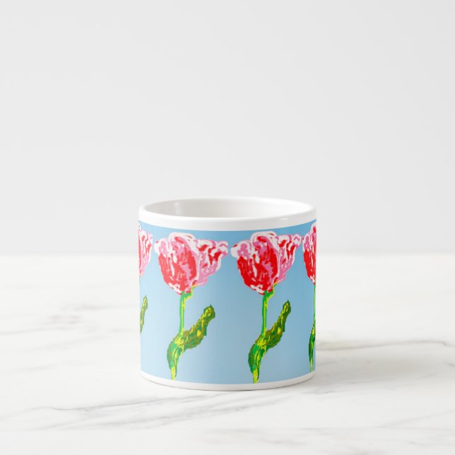 Xícara De Espresso Mug Especialmente : Tulipas (Frente)