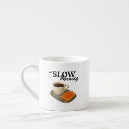 Xícara De Espresso Mug with coffee and toast illustration