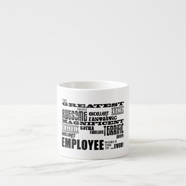 Xícara De Espresso Mundo do empregado dos empregados da aposentadoria (Frente)