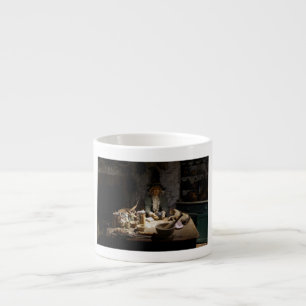 Xícara De Espresso Museu da Cozinha da Bruxa Branca, Bruxaria & MAGIA