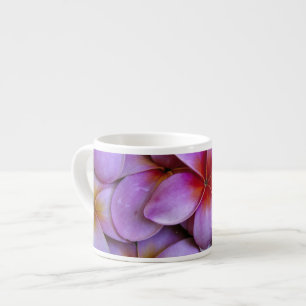 Xícara De Espresso N.A., EUA, Maui, Havaí. Flores de Plumeria rosa.