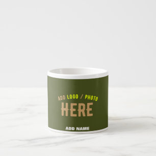XÍCARA DE ESPRESSO NA MODA MODERNO PERSONALIZADO EXÉRCITO VERDE VERIF