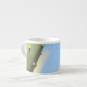 Xícara De Espresso Na moda Verde Aloe Azul Céu Espresso Coffee Mug
