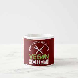 Xícara De Espresso Não Brinque Com O Chef Vegano Veganismo Chef