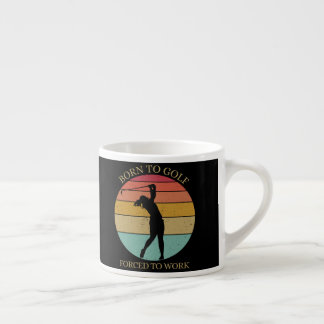 Xícara De Espresso Nascer ao golfe forçado ao trabalho