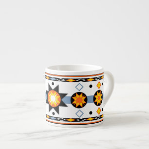 Xícara De Espresso Native American Sun Pattern Specialty Mug