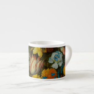 Xícara De Espresso Natureza-Morta de Flores em um Vaso Wan-Li