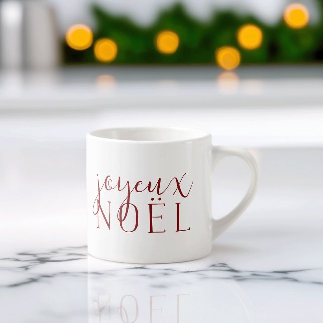 Xícara De Espresso Noel Holiday do Joyeux (Criador carregado)