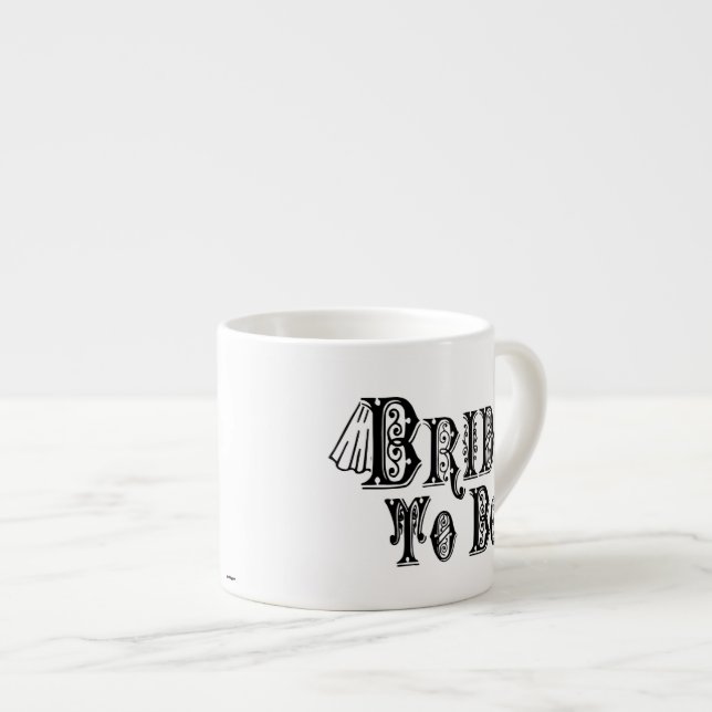 Xícara De Espresso Noiva A Ser Com Véu, Rico Preto (Frente Esquerda)